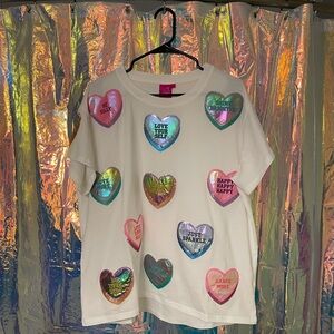 Queen of Sparkles Heart Tshirt